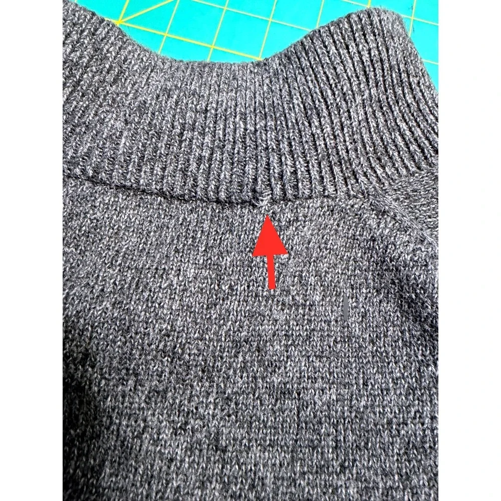 Polo Ralph Lauren Qtr Zip Pullover Mens L Tall Dark Gray